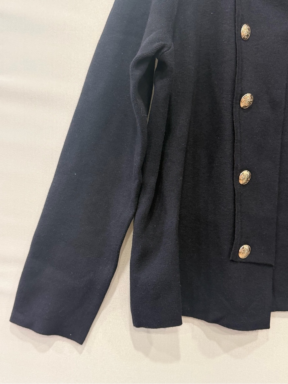 Jones New York Black Military-Button Knit Blazer - Picture 5 of 10